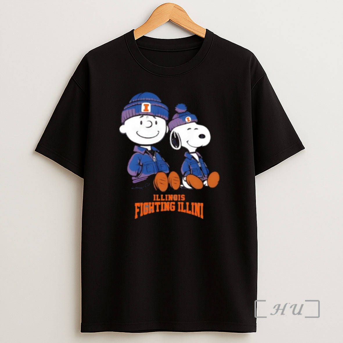 Officials Illinois Fighting Illini X Snoopy And Charlie Brown Shirt Sweatshirt Tee