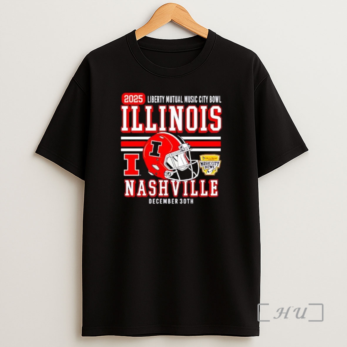 Officials Illinois Football 2025 Liberty Mutual Music City Bowl Dec 30th Premium Shirt Sweatshirt Tee