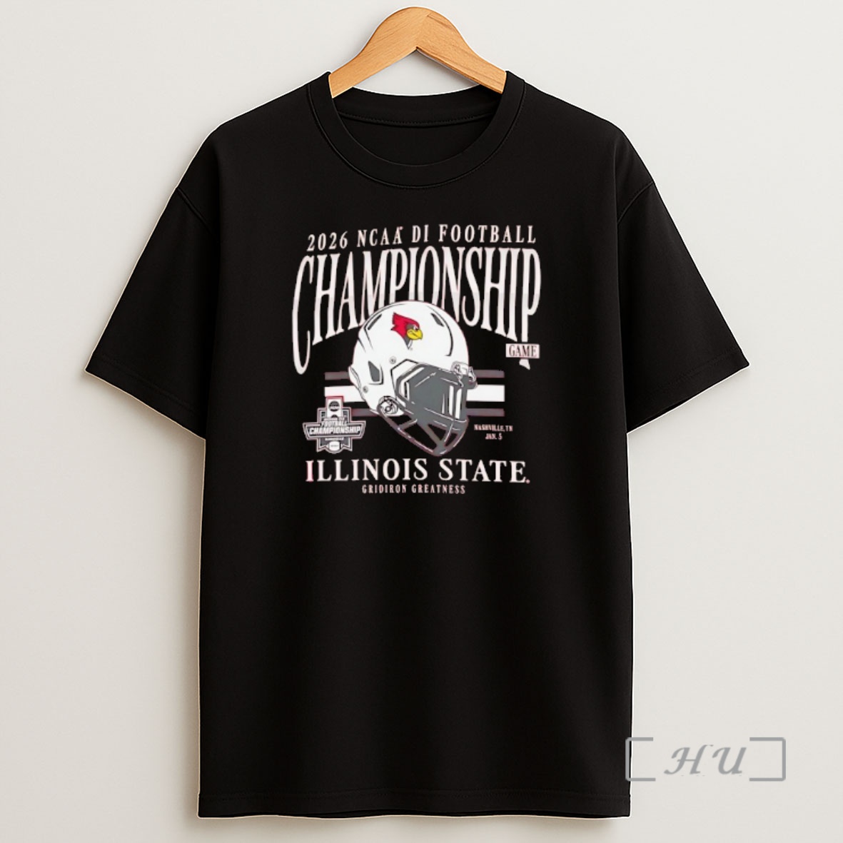 Officials Illinois State Redbirds Helmet Ncaa Di Football Championship Game 2026 Shirt Sweatshirt Tee