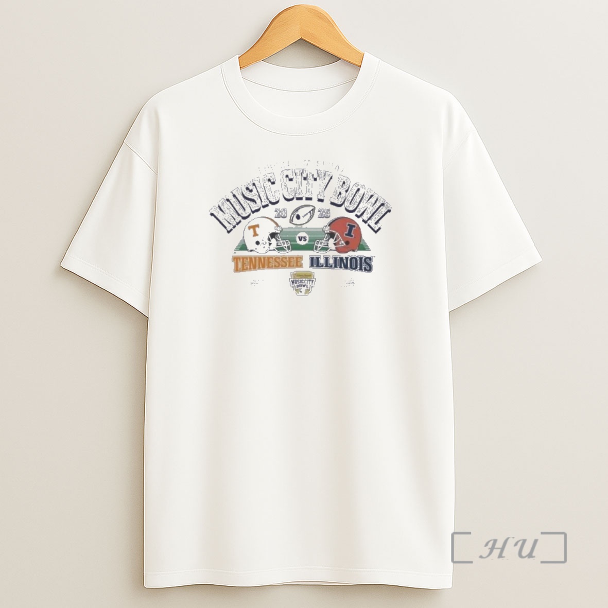 Officials Illinois Vs Tennessee Music City Bowl Helmet Matchup Shirt Sweatshirt Tee