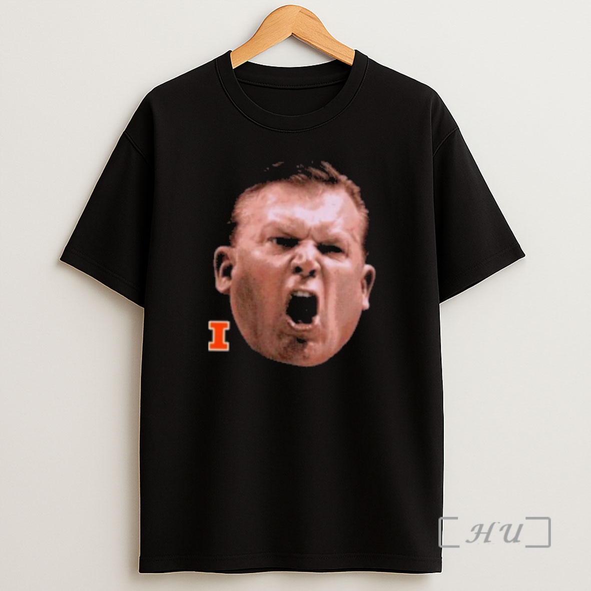 Officials Illinois Coach Brad Underwood Big Head Shirt Sweatshirt Tee