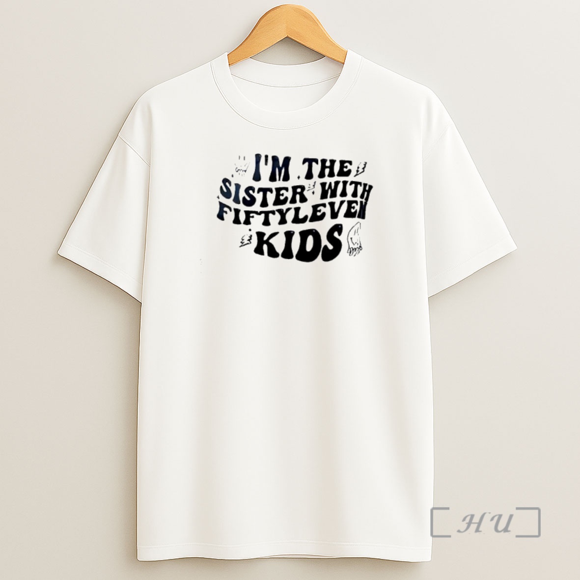 Officials Im The Sister With Fiftyleven Kids Text Shirt Sweatshirt Tee