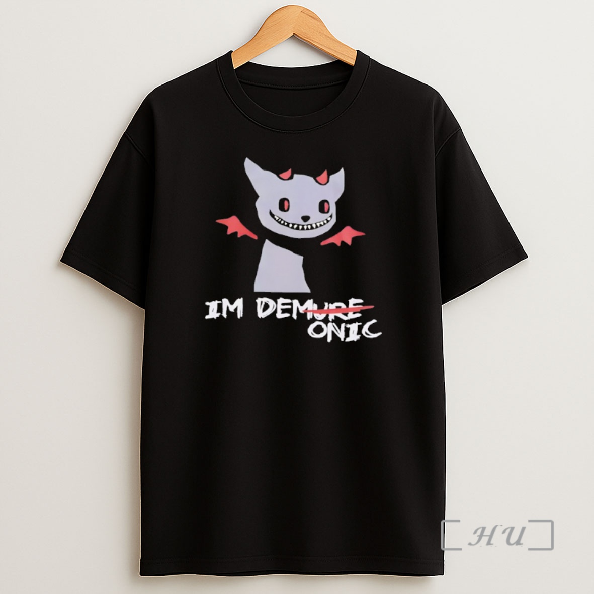 Officials Im Demure Demonic Cat Funny Shirt Sweatshirt Tee