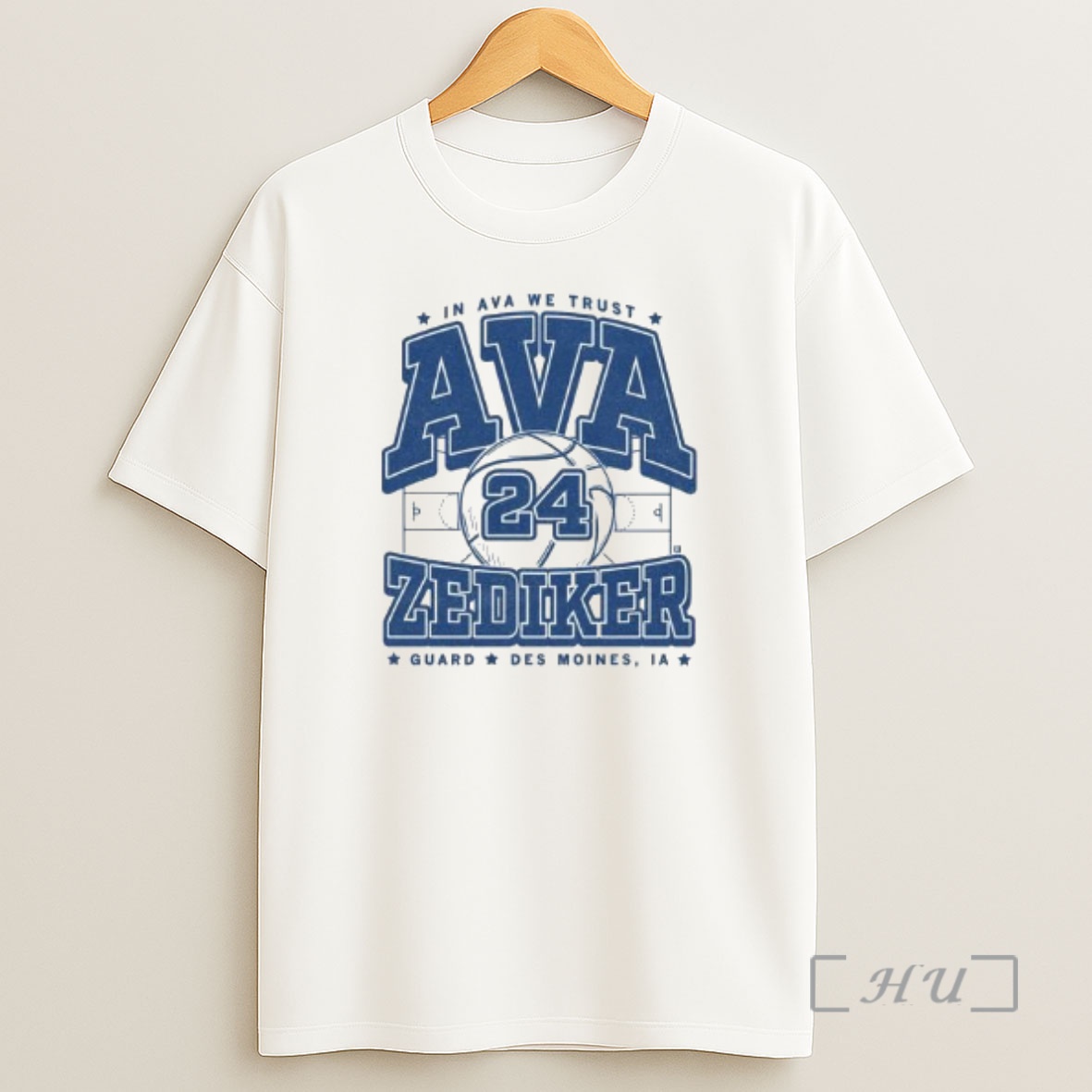 Officials In Ave We Trust Ava Zediker Guard Des Moines Ia Circle White Premium Shirt Sweatshirt Tee