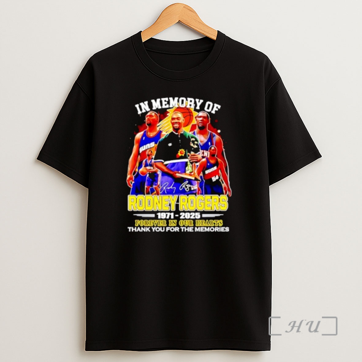 Officials In Memory Of Rodney Rogers Phoenix Suns 1971 2025 Forever In Our Hearts Thank You For The Memories Signature Ornaments Shirt Sweatshirt Tee
