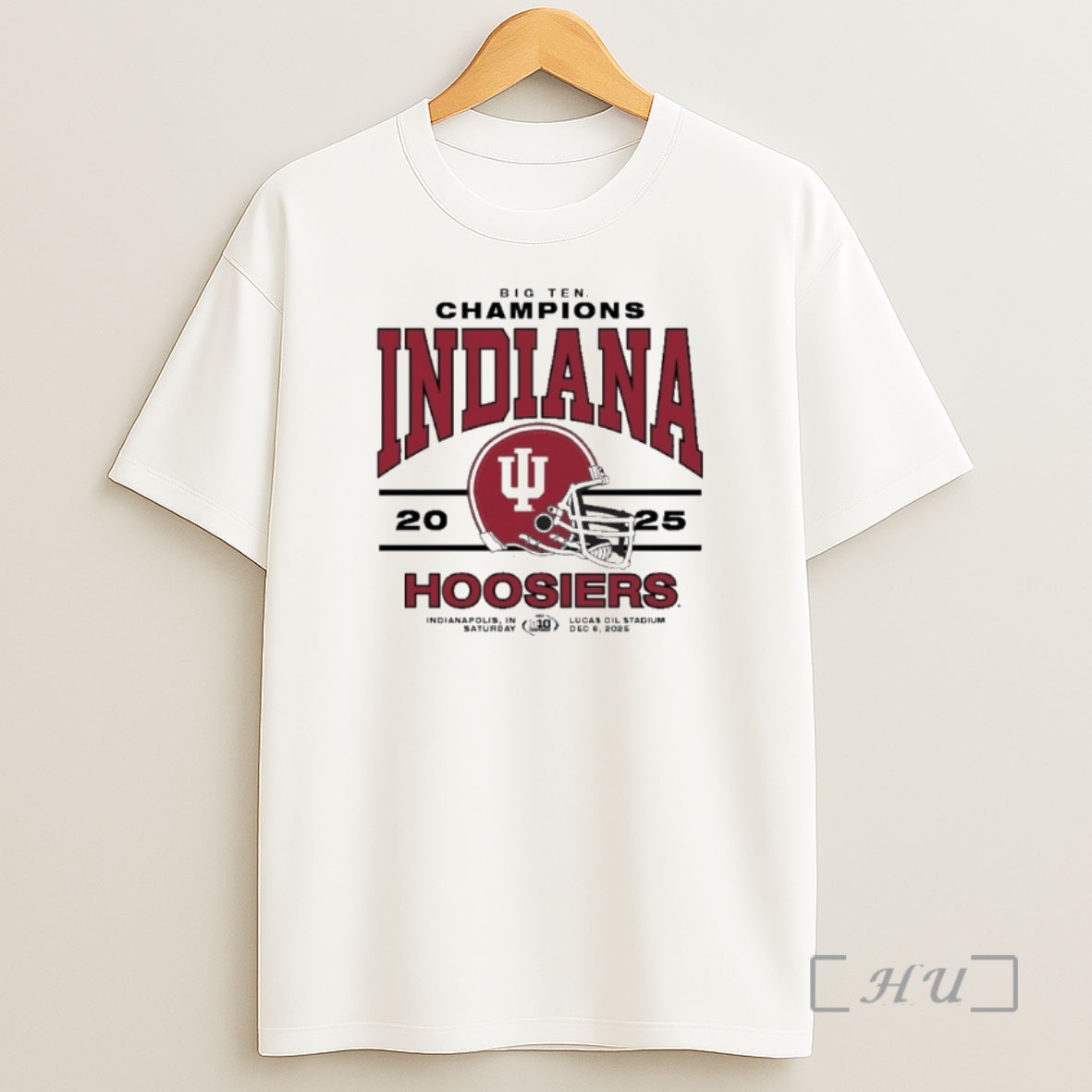 Officials Indiana 2025 Big Ten Champs Helmet Shirt Sweatshirt Tee