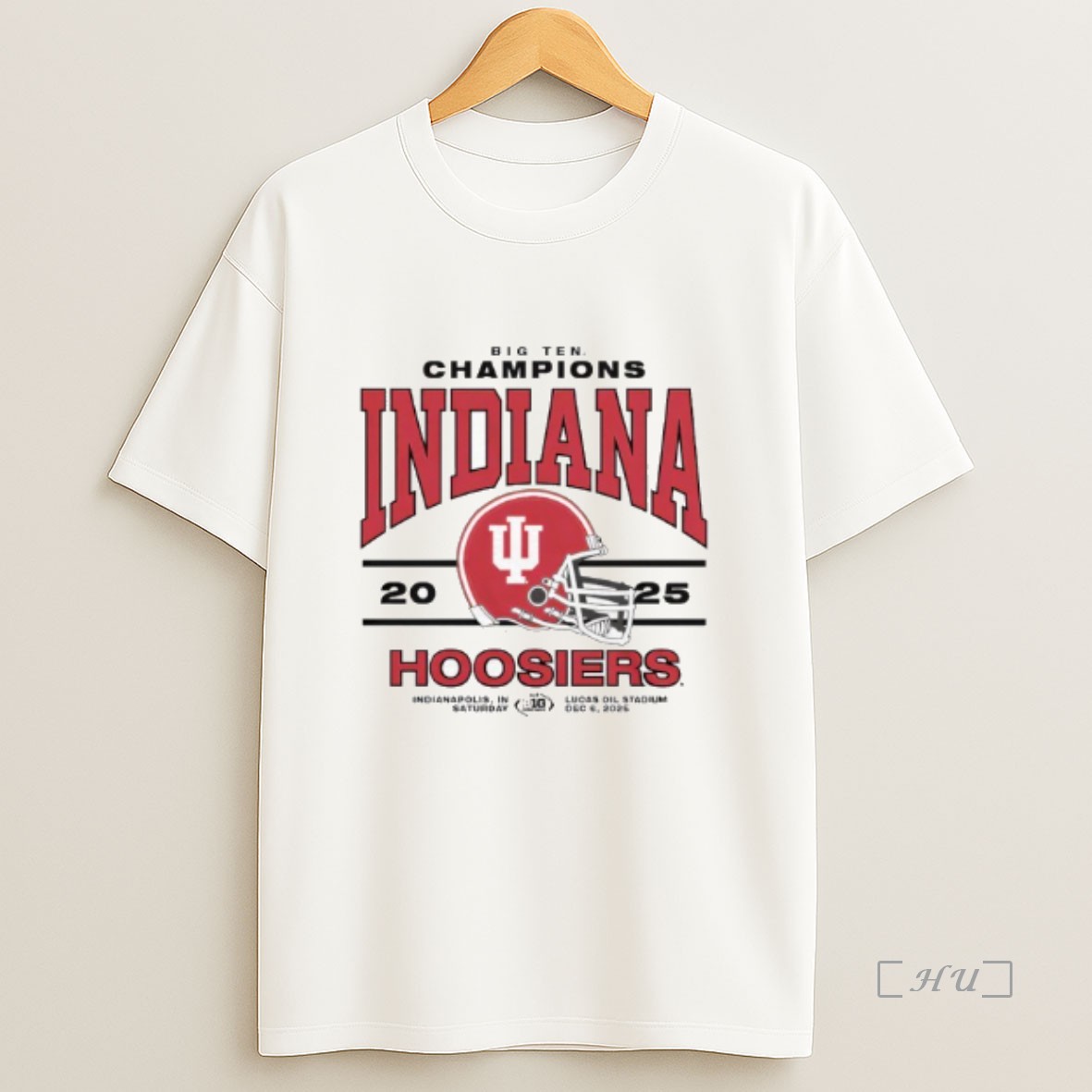 Officials Indiana 2025 Big Ten Champs Ringer Graphic Premium Shirt Sweatshirt Tee