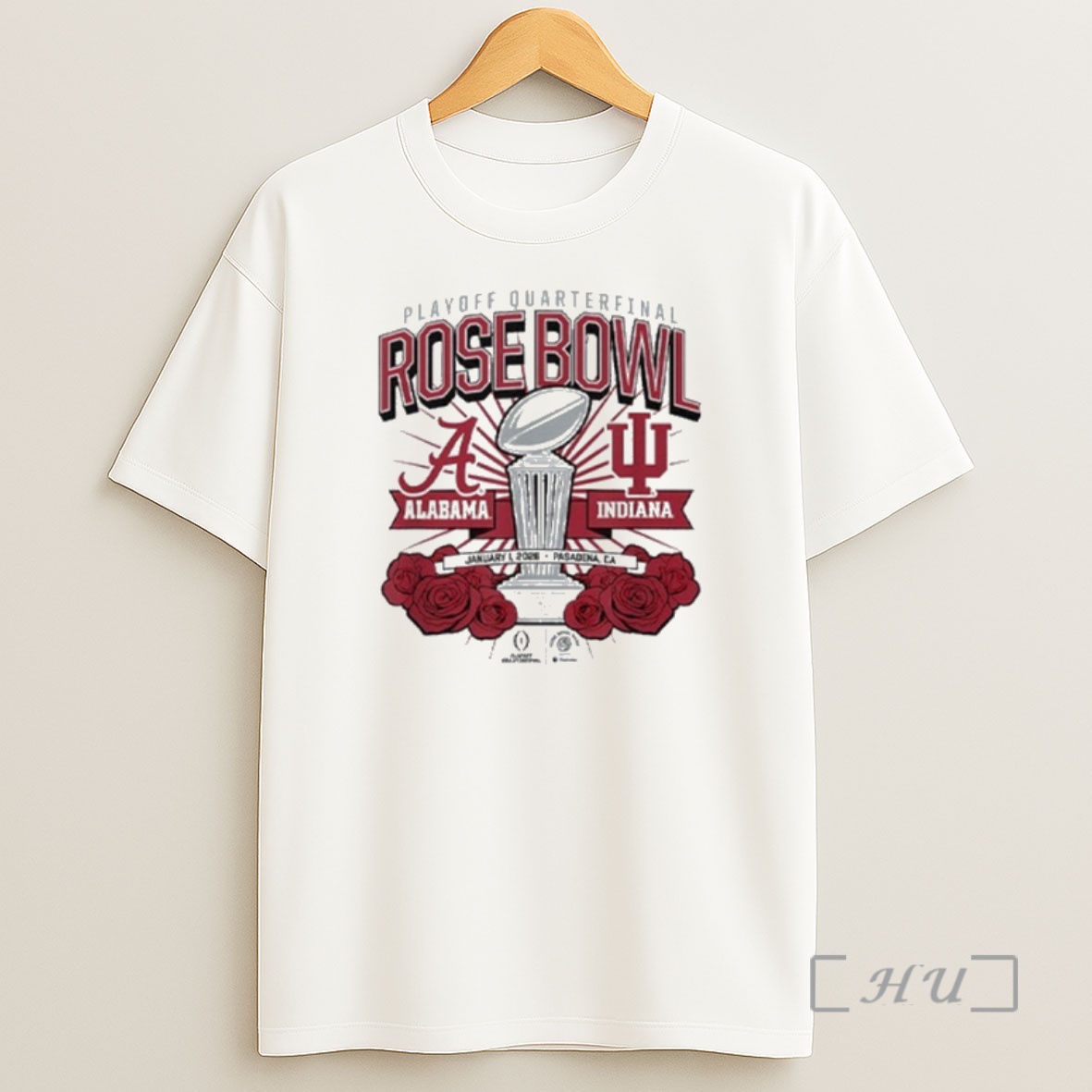 Officials Indiana Alabama Playoff Quarterfinal Rose Bowl January 1 2026 Shirt Sweatshirt Tee