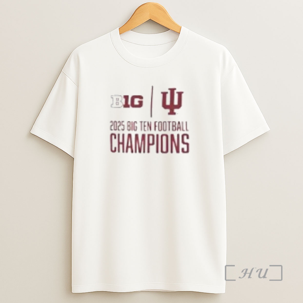 Officials Indiana Football 2025 Big Ten Champions Score 2 Sided Premium Shirt Sweatshirt Tee