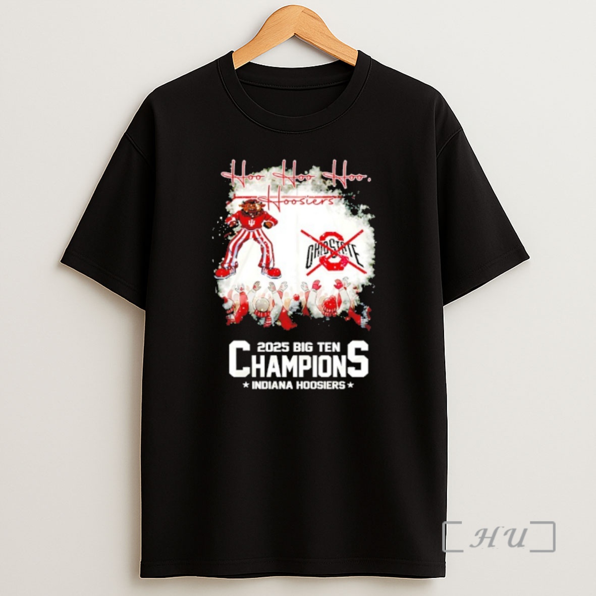 Officials Indiana Hoosiers 2025 Big Ten Champions Hoo Hoo Hoo Hoosiers Shirt Sweatshirt Tee
