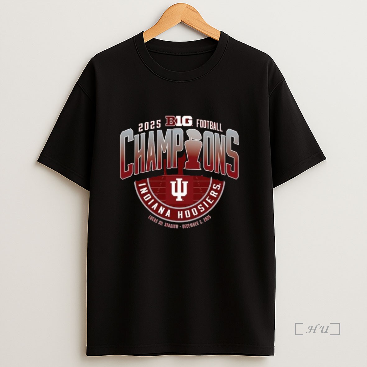 Officials Indiana Hoosiers 2025 Big Ten Football Champions Locker Room Premium Shirt Sweatshirt Tee