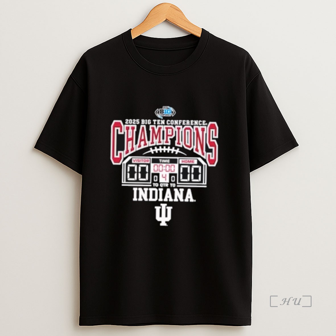 Officials Indiana Hoosiers 2025 Big Ten Football Champions Score Premium Shirt Sweatshirt Tee