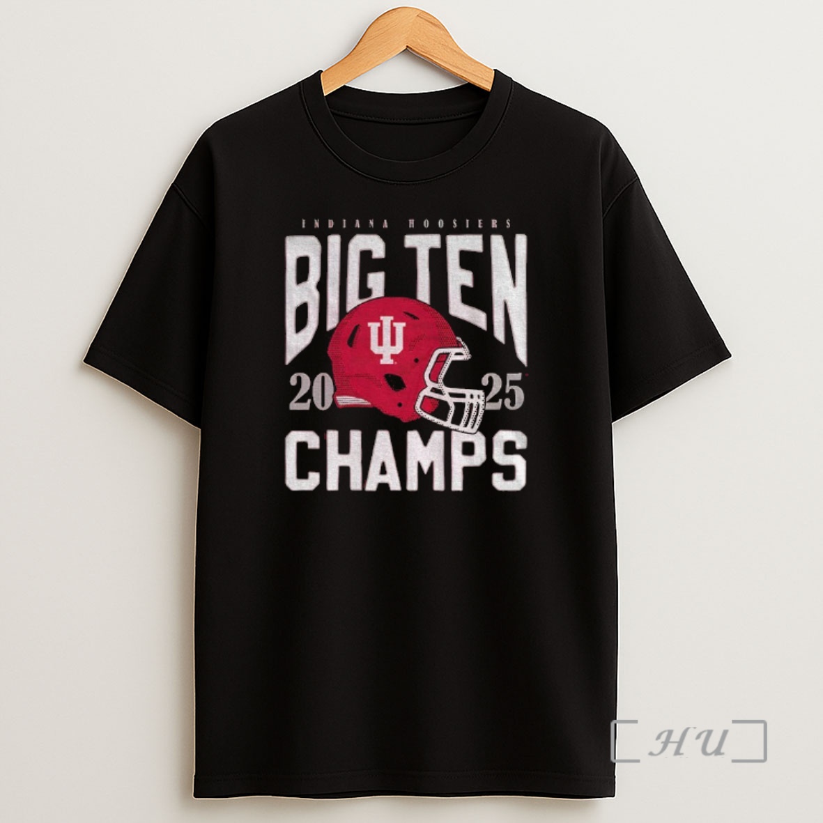 Officials Indiana Hoosiers 2025 Big Ten Football Champs Helmet Premium Shirt Sweatshirt Tee