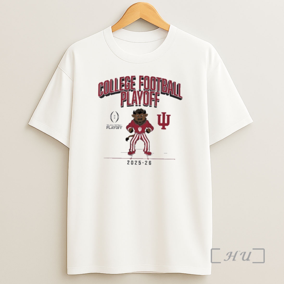 Officials Indiana Hoosiers 2025 Cfb Playoff Mascot Shirt Sweatshirt Tee