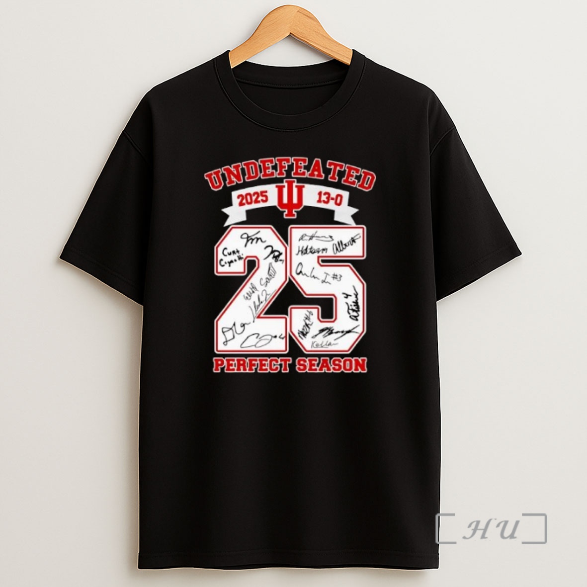 Officials Indiana Hoosiers 2025 Undefeated Perfect Season Signature Ornaments Shirt Sweatshirt Tee