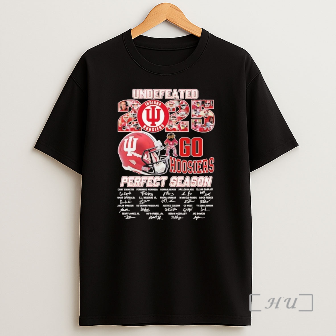 Officials Indiana Hoosiers 2025 Undefeated Perfect Season Signatures Chriast Shirt Sweatshirt Tee