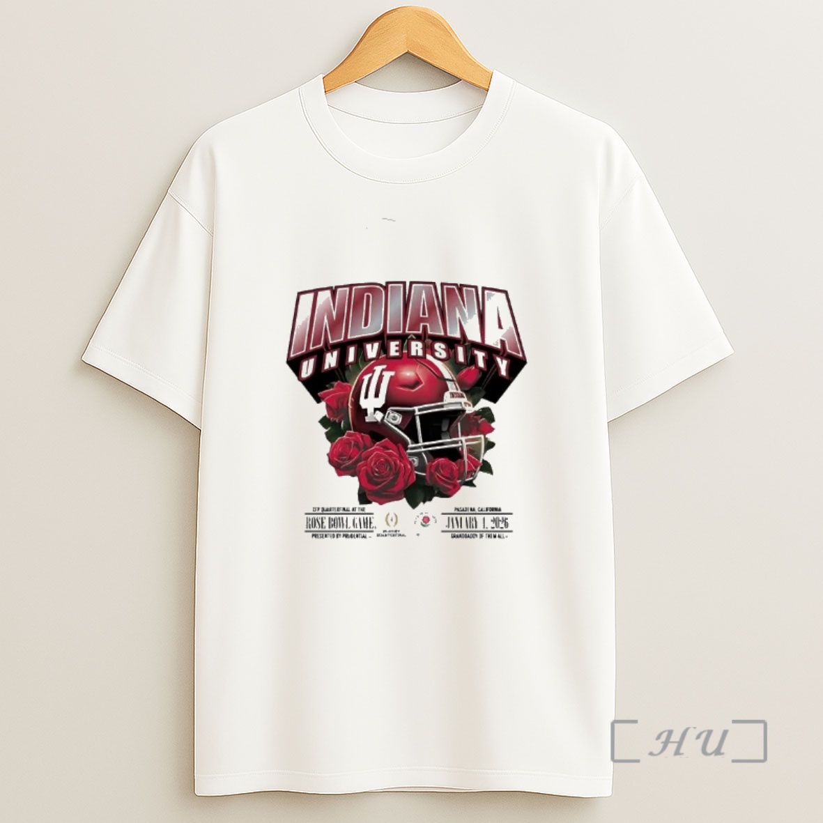 Officials Indiana Hoosiers 2026 Cfp Quarterfinal Rose Bowl Game Helmet Shirt Sweatshirt Tee