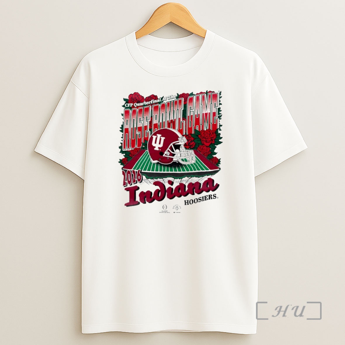 Officials Indiana Hoosiers 2026 Cfp Quarterfinal At The Rose Bowl Bound Circle Shirt Sweatshirt Tee