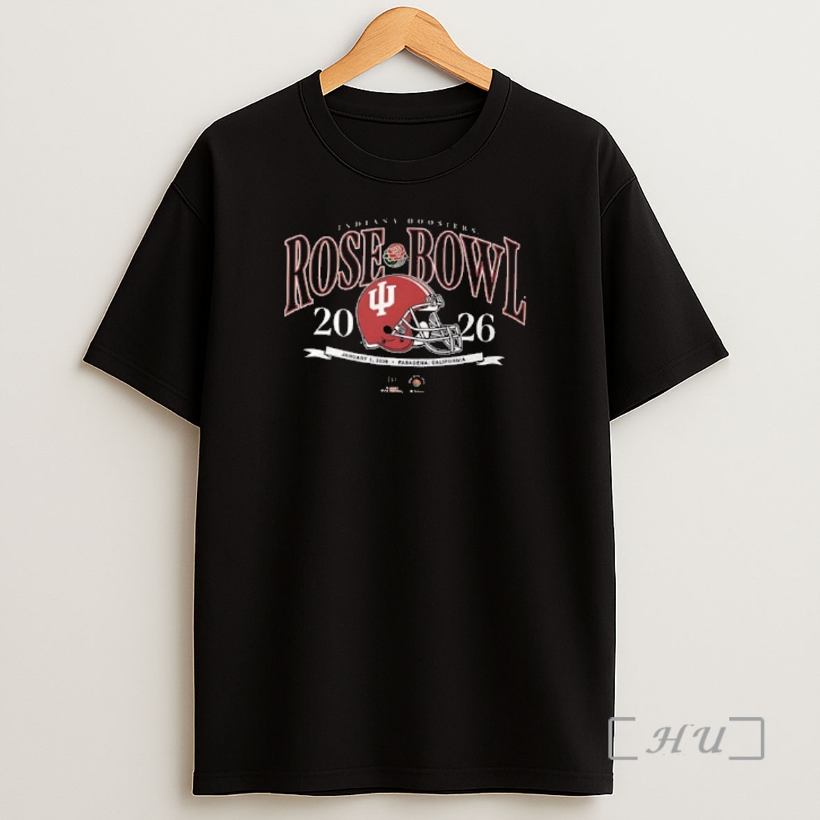 Officials Indiana Hoosiers 2026 Rose Bowl Football Helmet 2 Sided Shirt Sweatshirt Tee