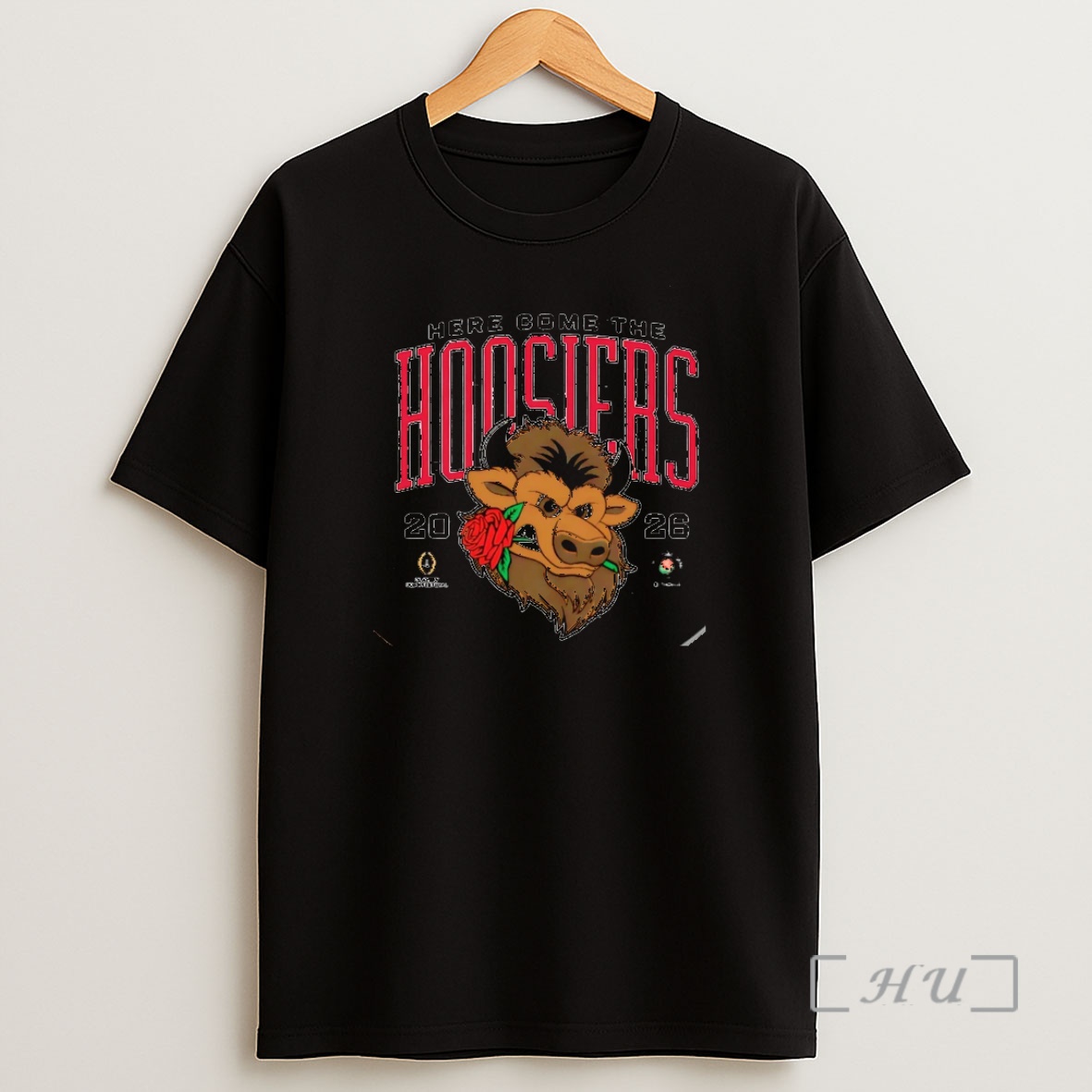 Officials Indiana Hoosiers 2026 Rose Bowl Game Here Come The Hoosiers Christmas Shirt Sweatshirt Tee