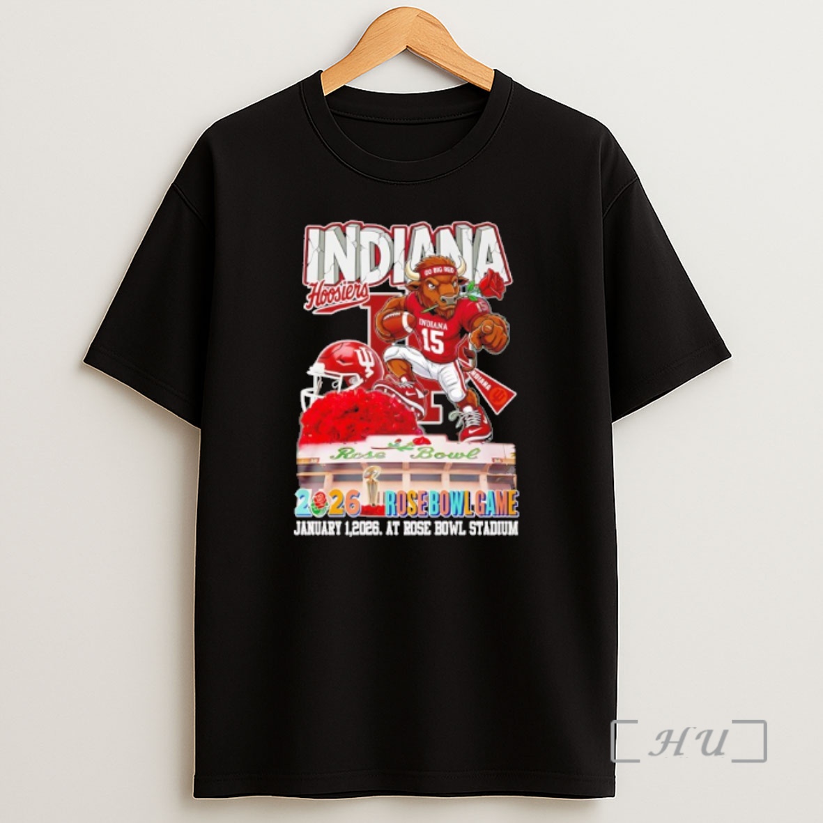 Officials Indiana Hoosiers 2026 Rose Bowl Game Mascot Shirt Sweatshirt Tee