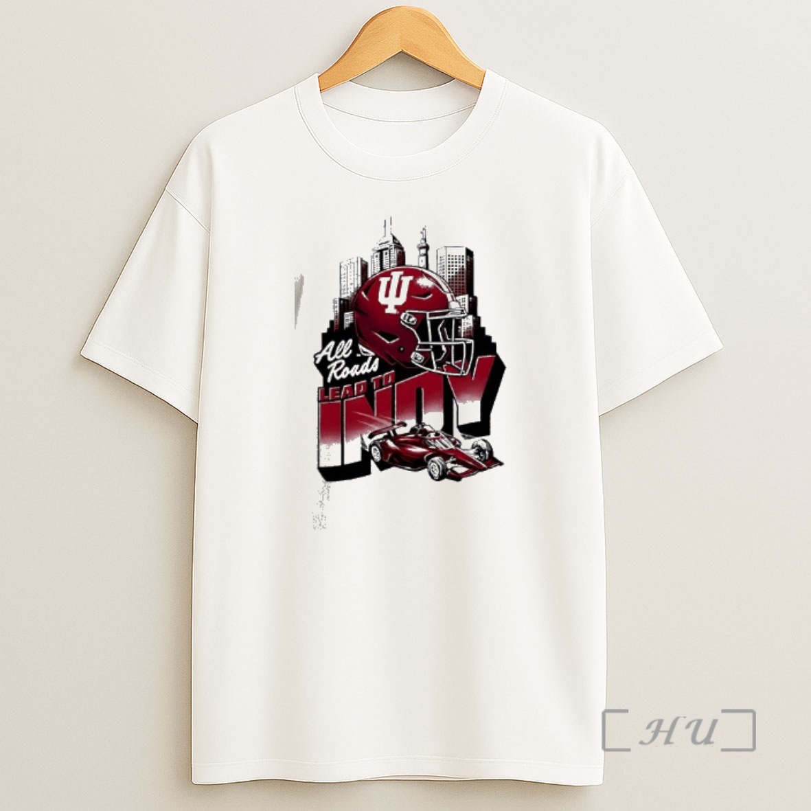 Officials Indiana Hoosiers All Roads Lead To Indy Big 10 Championships Skyline Premium Shirt Sweatshirt Tee