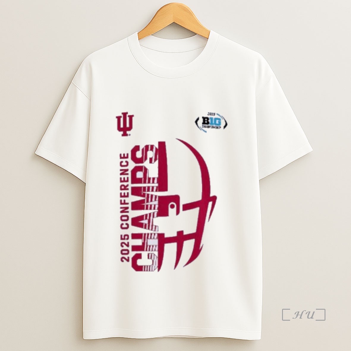 Officials Indiana Hoosiers Big 10 Conference Champions Face Helmet Premium Shirt Sweatshirt Tee