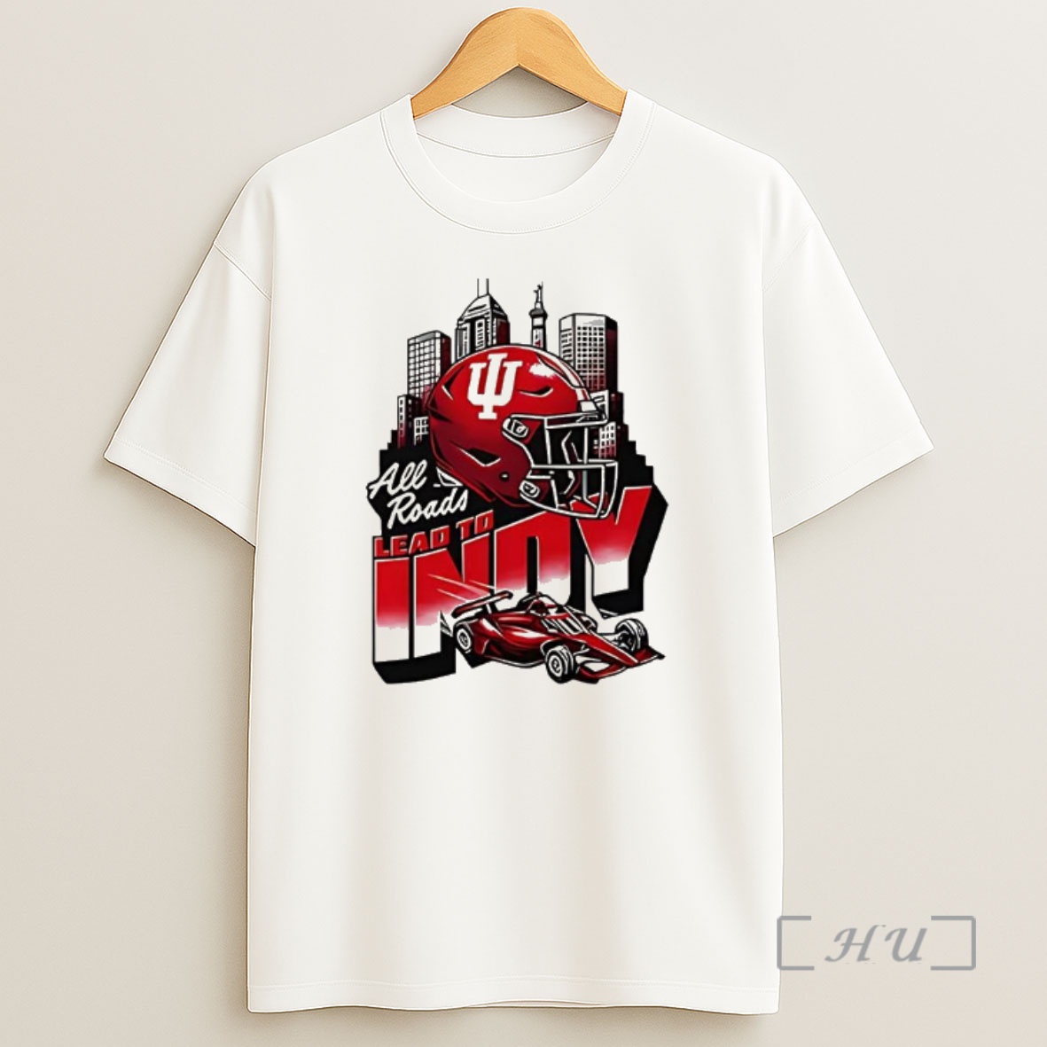 Officials Indiana Hoosiers Big Ten All Roads Lead To Indy Helmet Premium Shirt Sweatshirt Tee