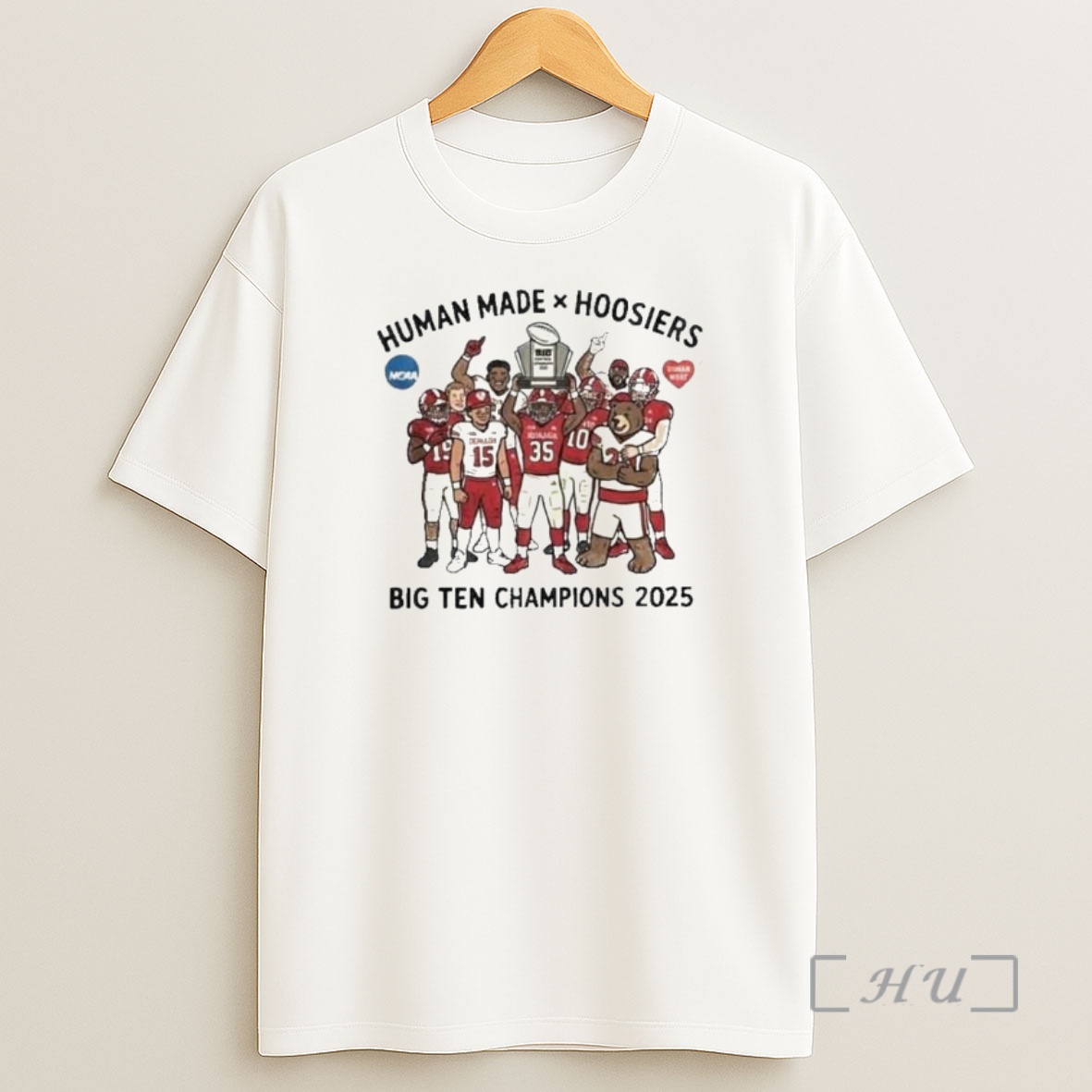 Officials Indiana Hoosiers Big Ten Championship 2025 Winner Cfp Ncaa Human Made Collaborations Ornaments Shirt Sweatshirt Tee