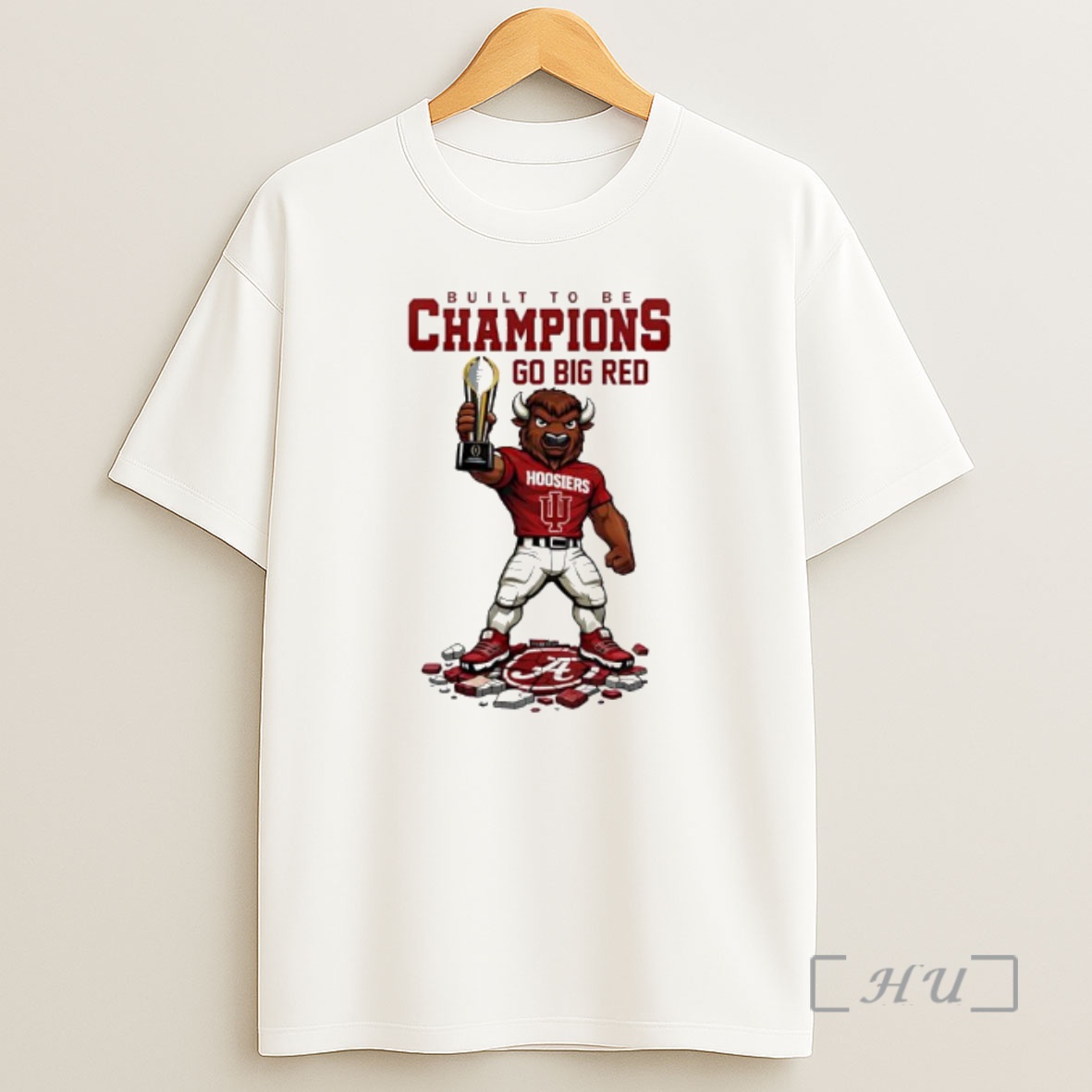 Officials Indiana Hoosiers Built To Be Champions 2025 Go Big Red Shirt Sweatshirt Tee