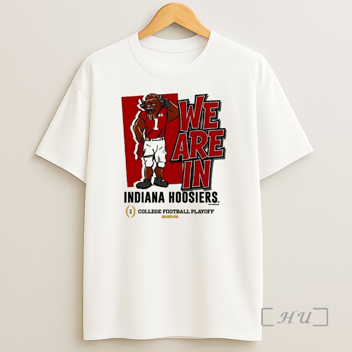 Officials Indiana Hoosiers Cfp 2025 2026 We Are In Mascot Premium Shirt Sweatshirt Tee