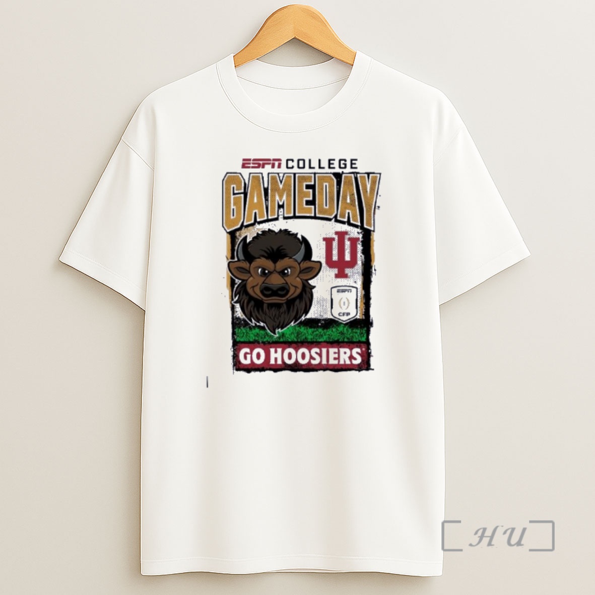 Officials Indiana Hoosiers Cfp Gameday 1st Round Mascot Go Hoosiers Shirt Sweatshirt Tee