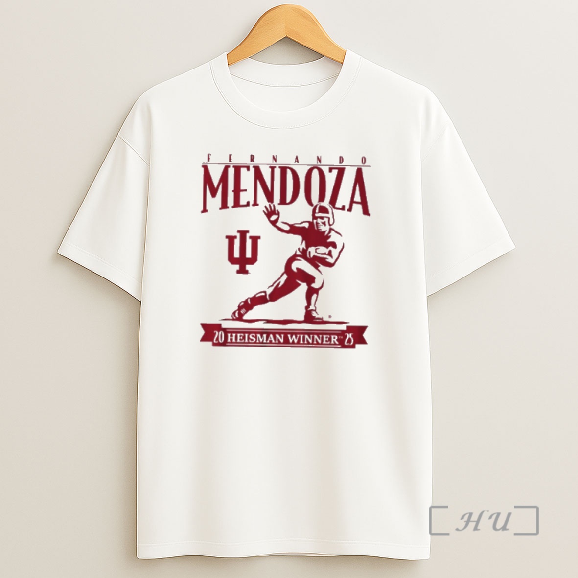 Officials Indiana Hoosiers Fernando Mendoza 25 Heisman Trophy Shirt Sweatshirt Tee