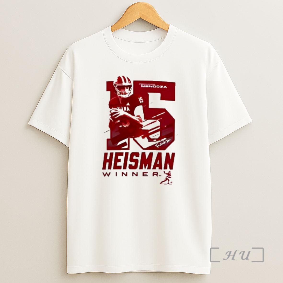 Officials Indiana Hoosiers Football Adidas Heisman Winner Number 15 Shirt Sweatshirt Tee