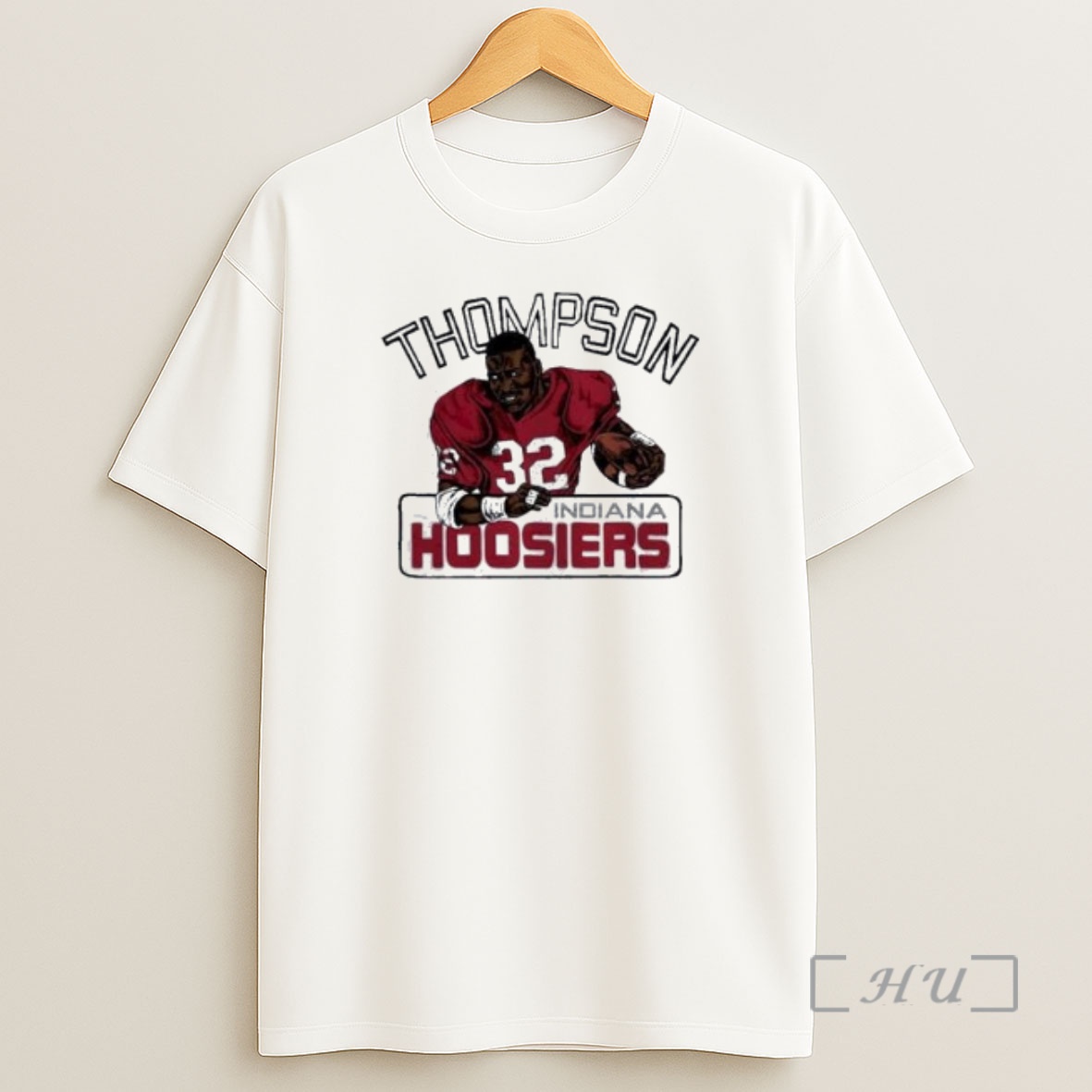 Officials Indiana Hoosiers Legend Anthony Thompson Caricature Circle White Shirt Sweatshirt Tee