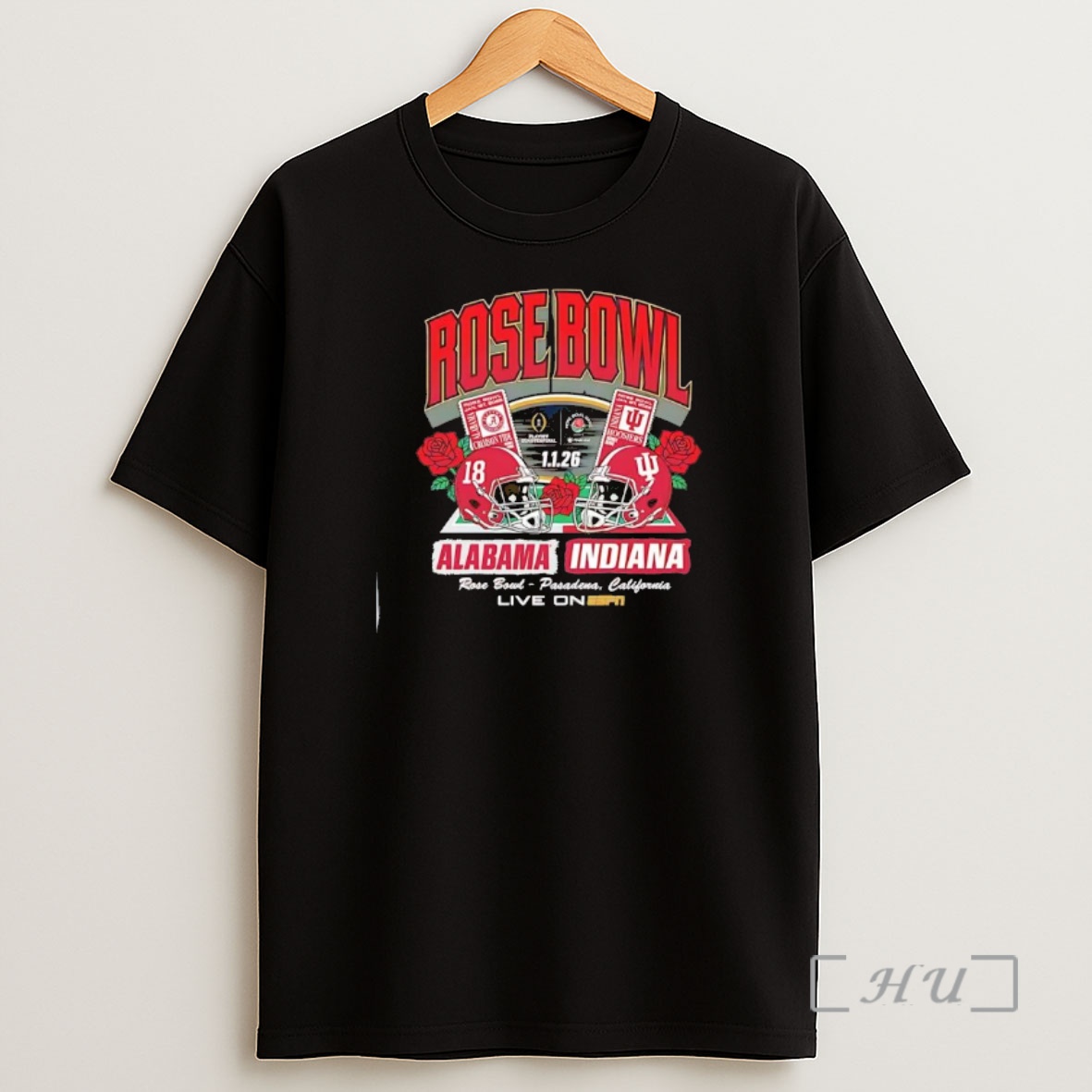 Officials Indiana Hoosiers Matchup Alabama Helmets 2026 Rose Bowl Shirt Sweatshirt Tee
