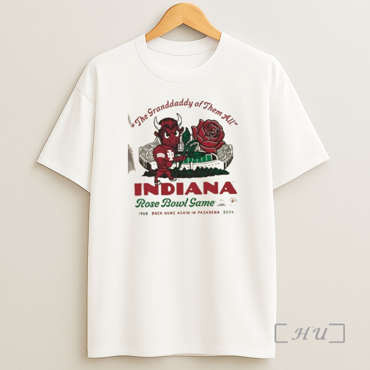 Officials Indiana Hoosiers The Grandaddy Of Them All 2026 Rose Bowl Shirt Sweatshirt Tee