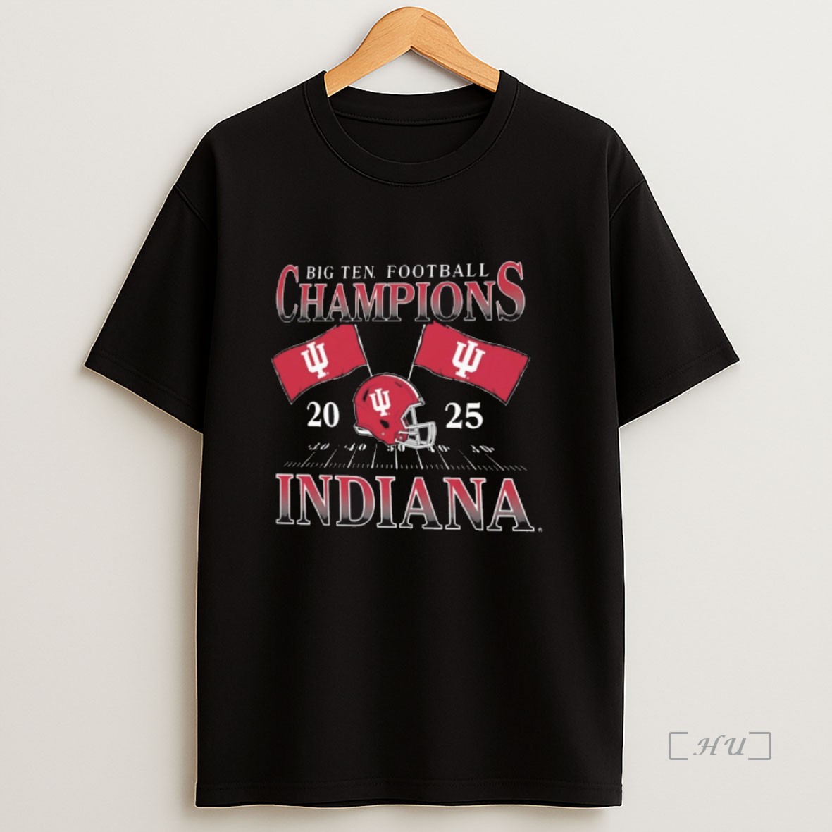 Officials Indiana Hoosiers Win Ohio State Buckeyes 2025 Big Ten Football Champions Flags Premium Shirt Sweatshirt Tee