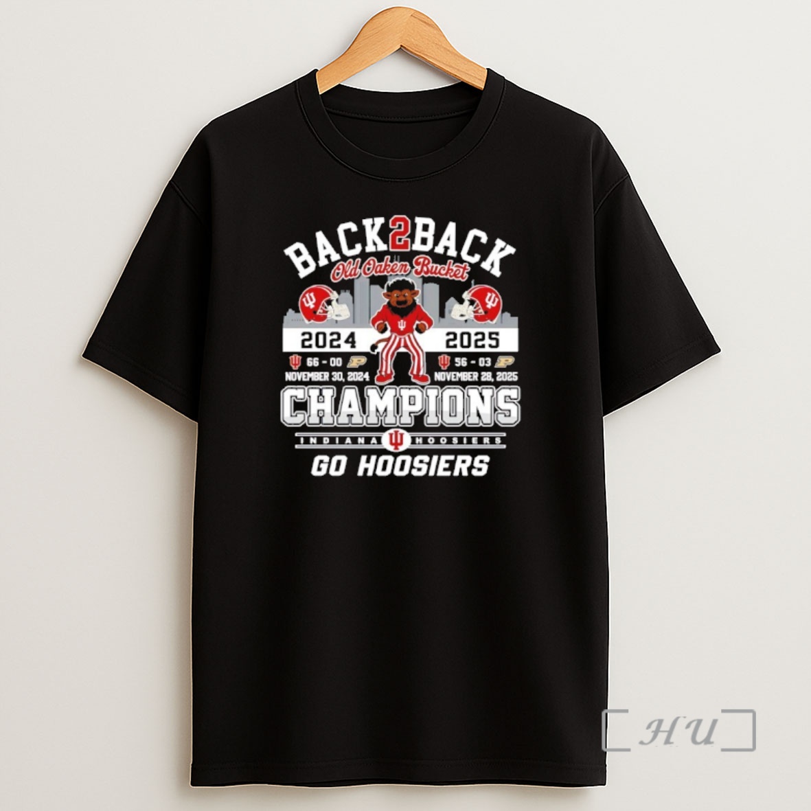 Officials Indiana Hoosiers Back2back Old Oaken Bucket Champion 24 25 Mascot Premium Shirt Sweatshirt Tee