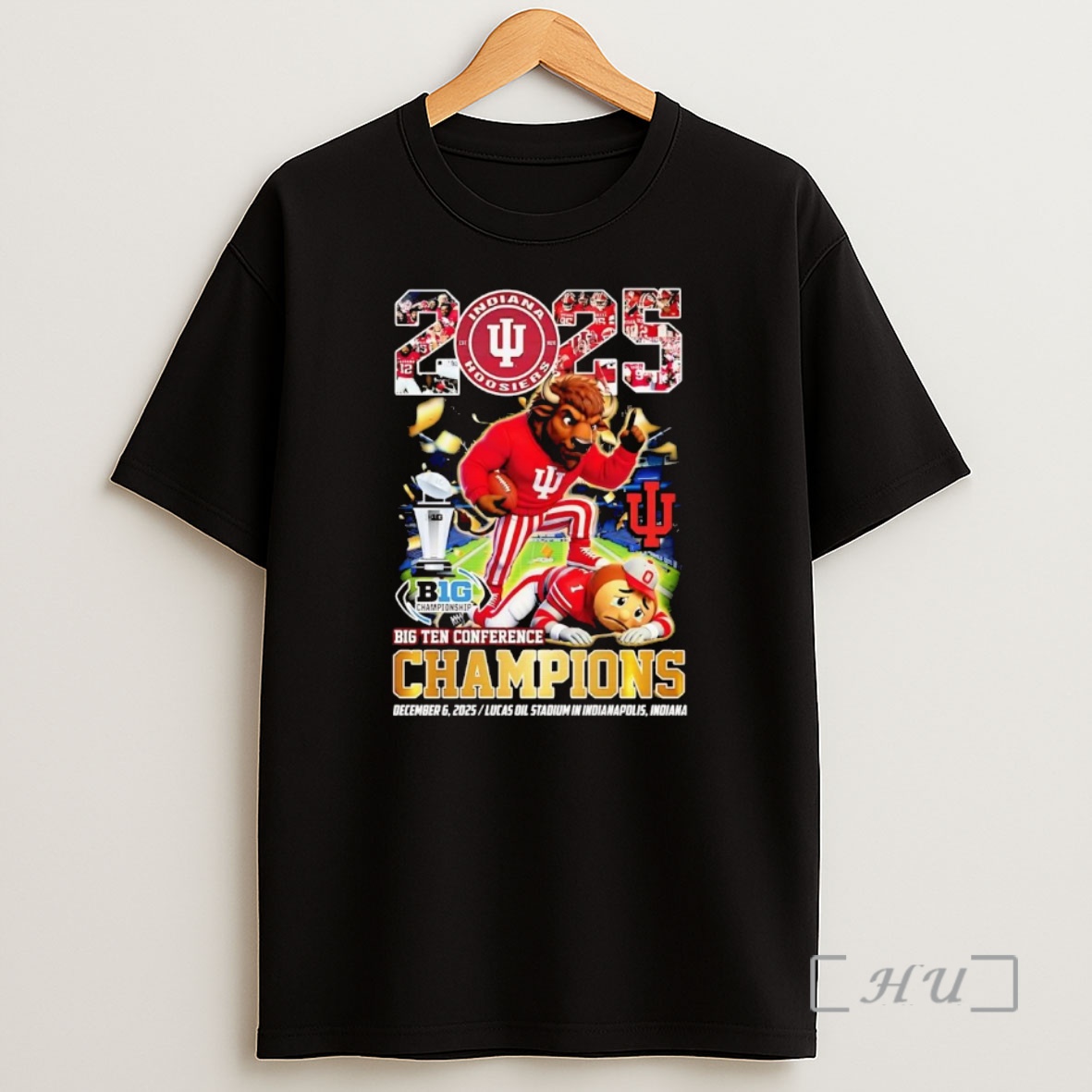 Officials Indiana Hoosiers Beat Buckeyes 2025 Big Ten Conference Champions Trophy Premium Shirt Sweatshirt Tee