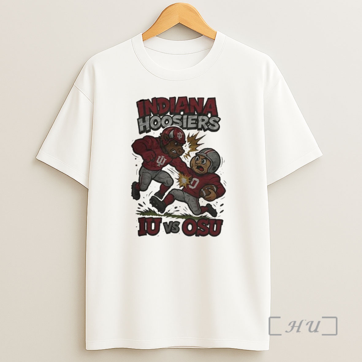Officials Indiana Hoosiers Beat Ohio State Buckeyes Ncaa Football Artwork Mascot Fight Retro Shirt Sweatshirt Tee