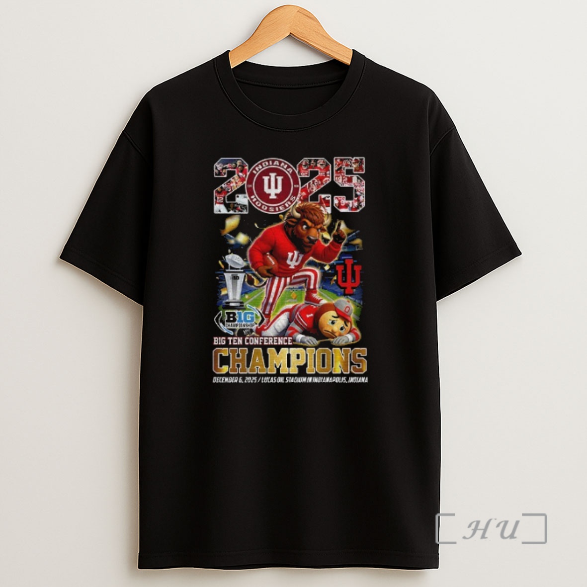 Officials Indiana Hoosiers Beat Ohio State Buckeyes Football Big Ten Conference 2025 Champions Premium Shirt Sweatshirt Tee