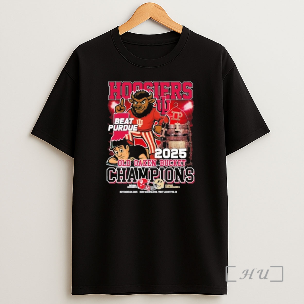 Officials Indiana Hoosiers Beat Purdue 2025 Old Oaken Bucket Champions Premium Shirt Sweatshirt Tee