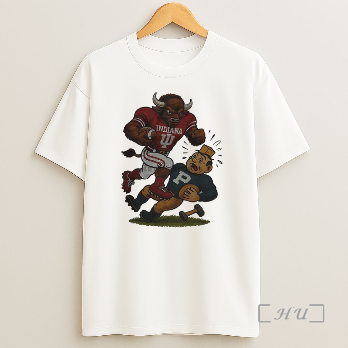 Officials Indiana Hoosiers Crushed Purdue Boilermakers Ncaa Football Artwork Mascot Fight Retro Shirt Sweatshirt Tee
