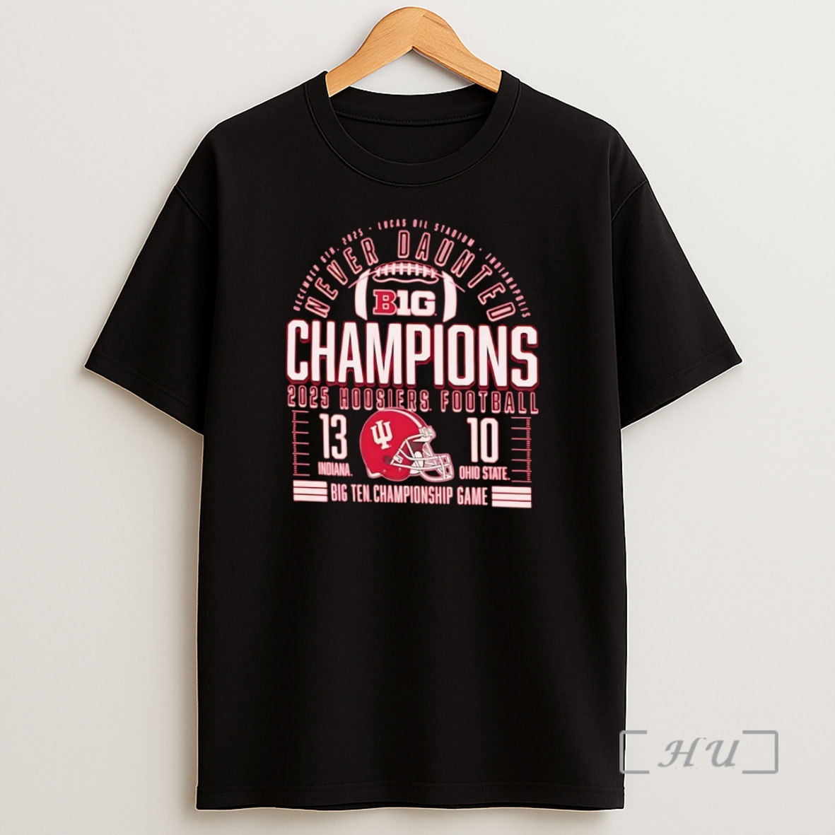 Officials Indiana Hoosiers Never Daunted 2025 Big 10 Championship Game Shirt Sweatshirt Tee