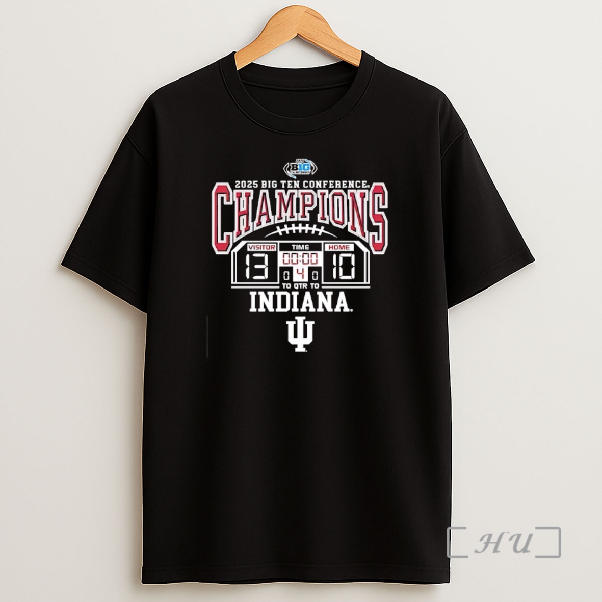 Officials Indiana Hoosiers Score Big Ten Conference Champions 2025 Shirt Sweatshirt Tee