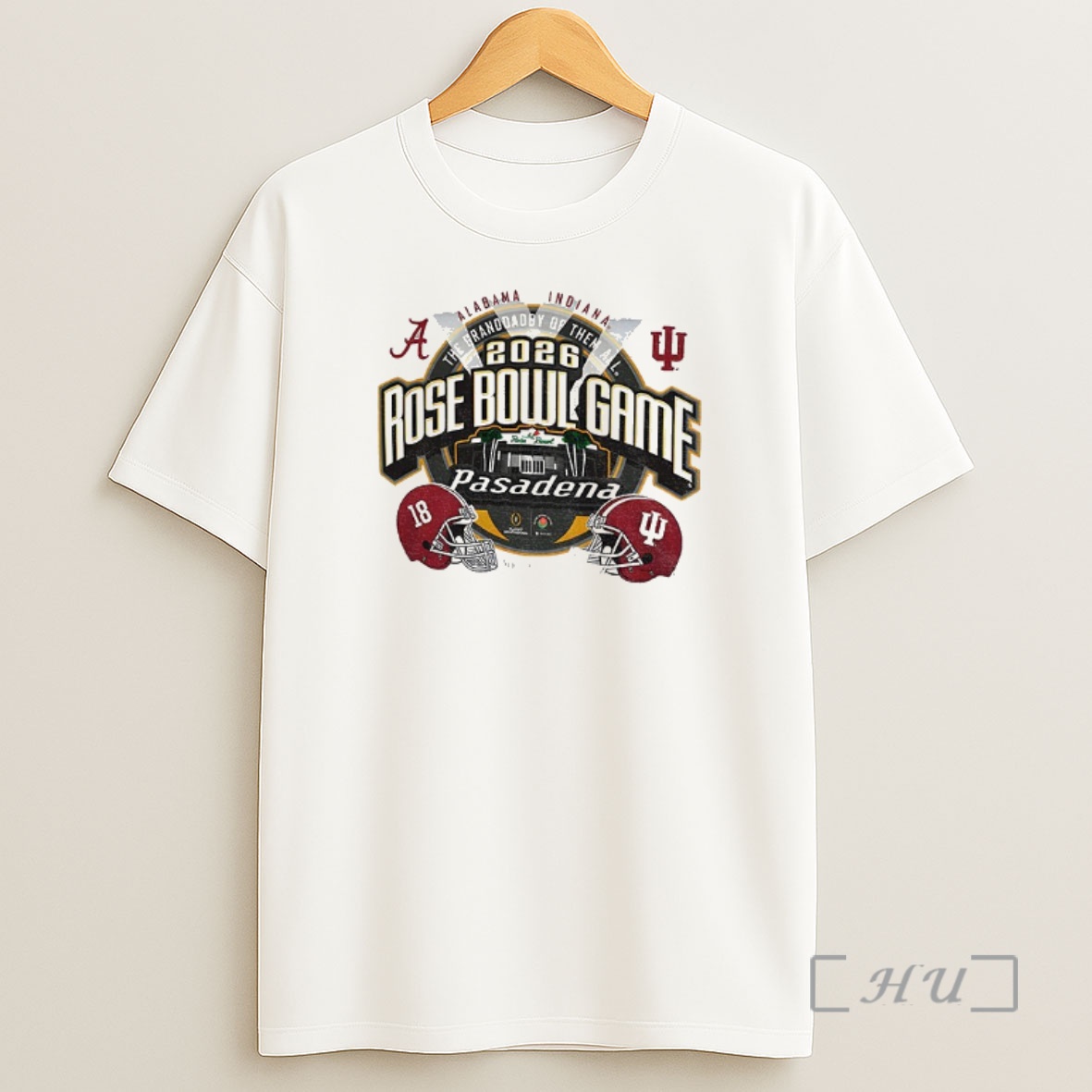 Officials Indiana Hoosiers Vs Alabama Crimson Tide Football 2026 Rose Bowl Head To Head Pasadena Shirt Sweatshirt Tee