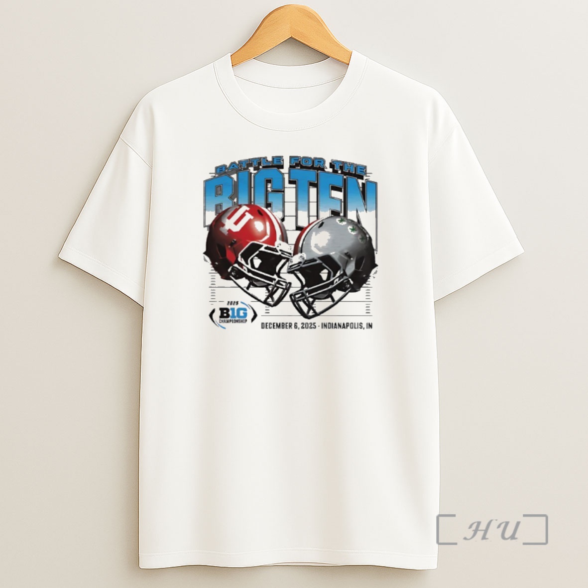 Officials Indiana Hoosiers Vs Ohio State Buckeyes Battle For The Big Ten 2025 Helmets Premium Shirt Sweatshirt Tee