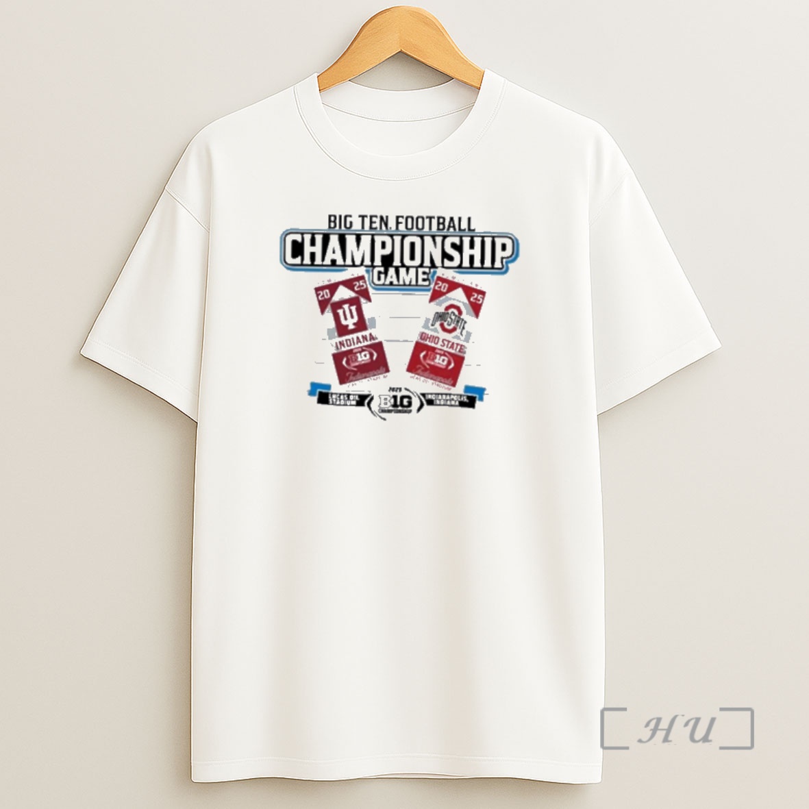 Officials Indiana Hoosiers Vs Ohio State Buckeyes Big Ten 2025 Football Championship Tickets Premium Shirt Sweatshirt Tee