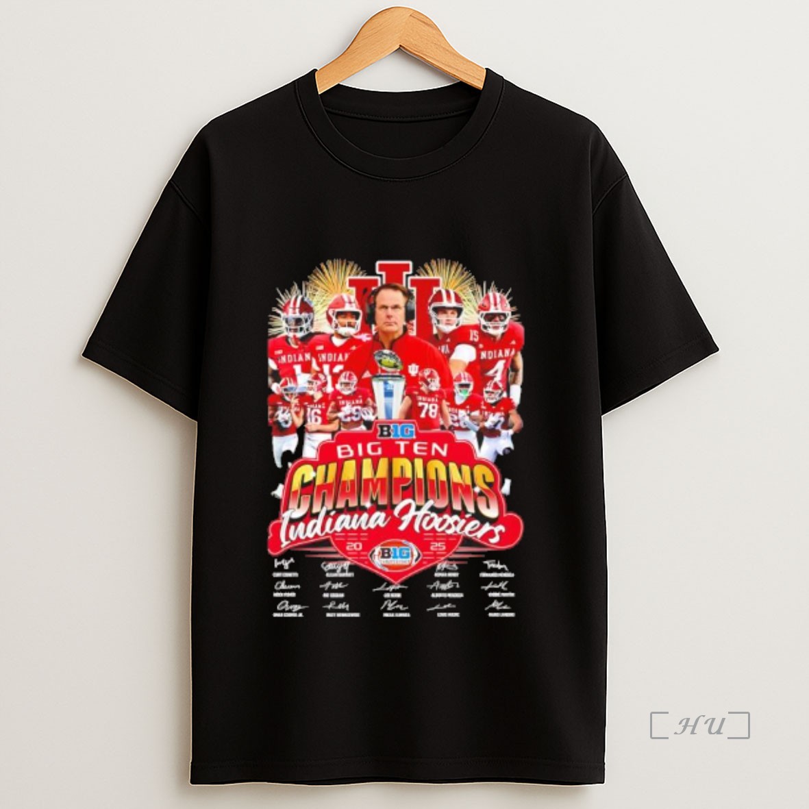 Officials Indiana Hoosiers Win 2025 Big Ten Champions Signatures Premium Shirt Sweatshirt Tee